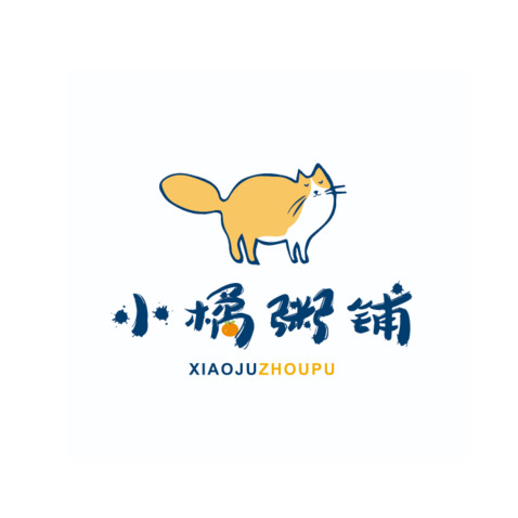 小橘粥铺logo设计