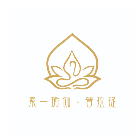 素一瑜伽logo设计