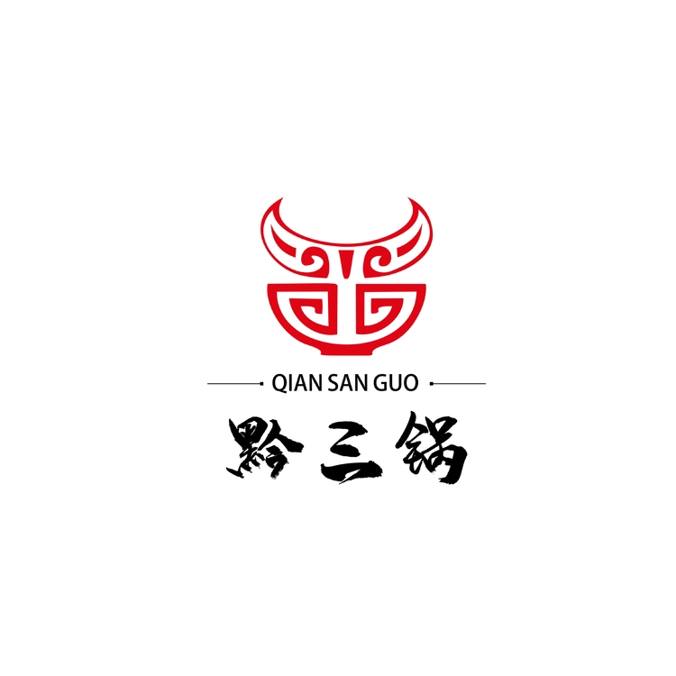 黔三锅牛角logo