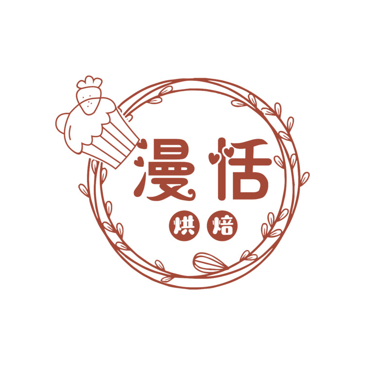 漫恬蛋糕店logo