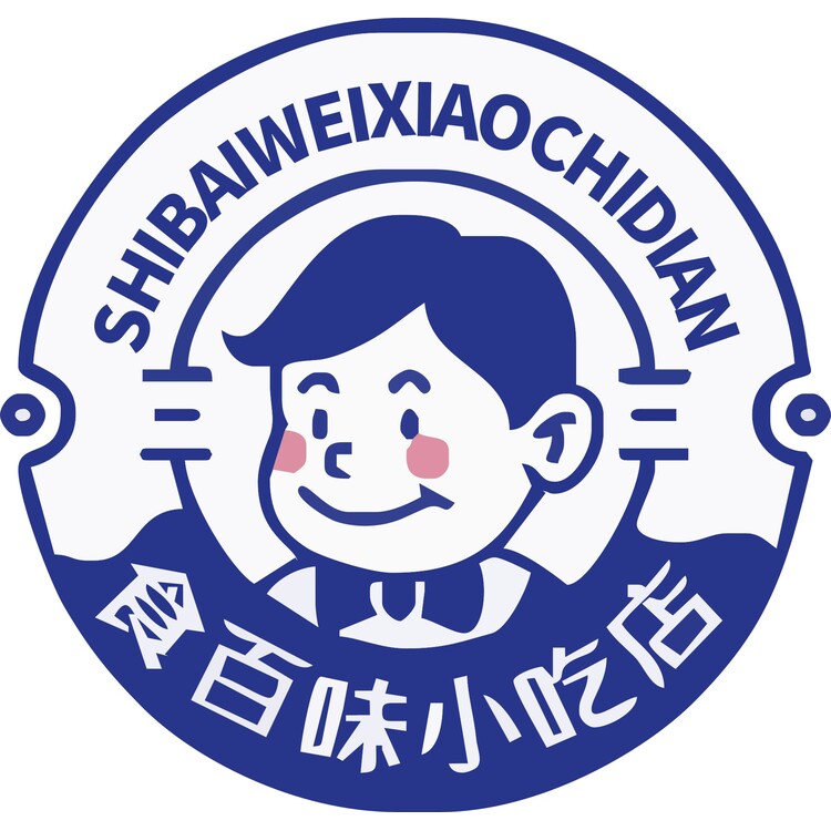 食百味小吃店logo