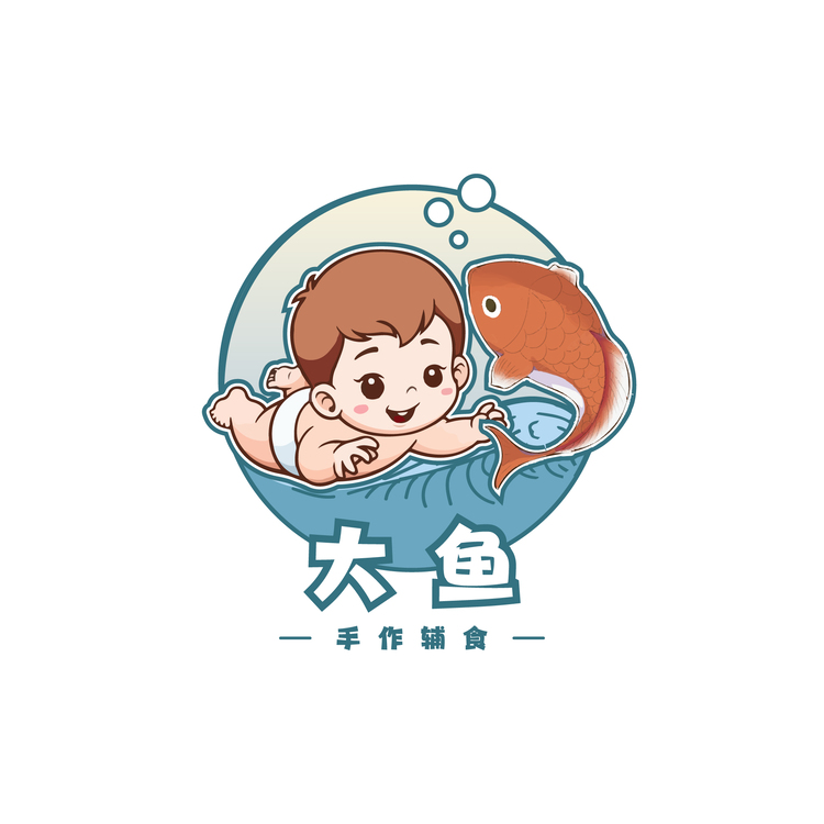 大鱼手作辅食logo