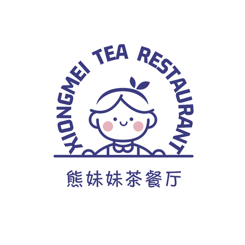 熊妹妹茶餐厅logo设计