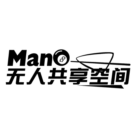 Man无人共享空间logo设计