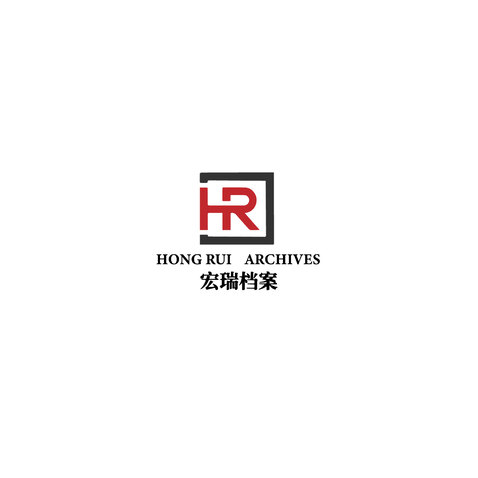 HR宏瑞logo设计