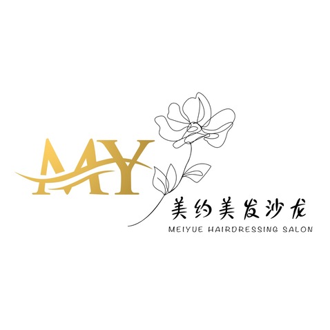 my 美约美容美发logo设计