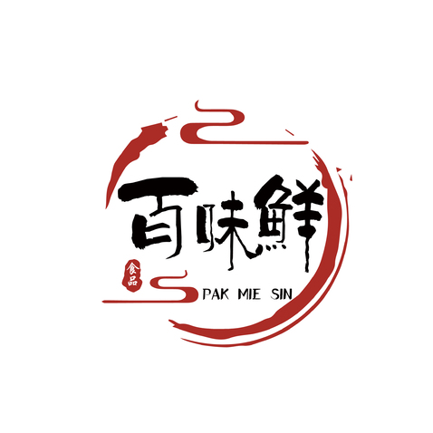 百味鲜logo设计