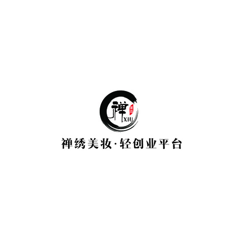 禅绣美妆半永久定妆_画板 1logo设计