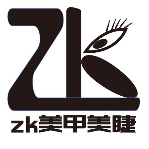 zk美甲美睫logo设计