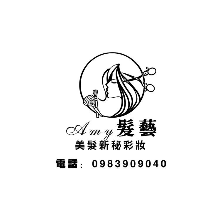 Amy髮藝logo