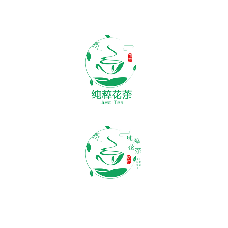 纯粹花茶logo