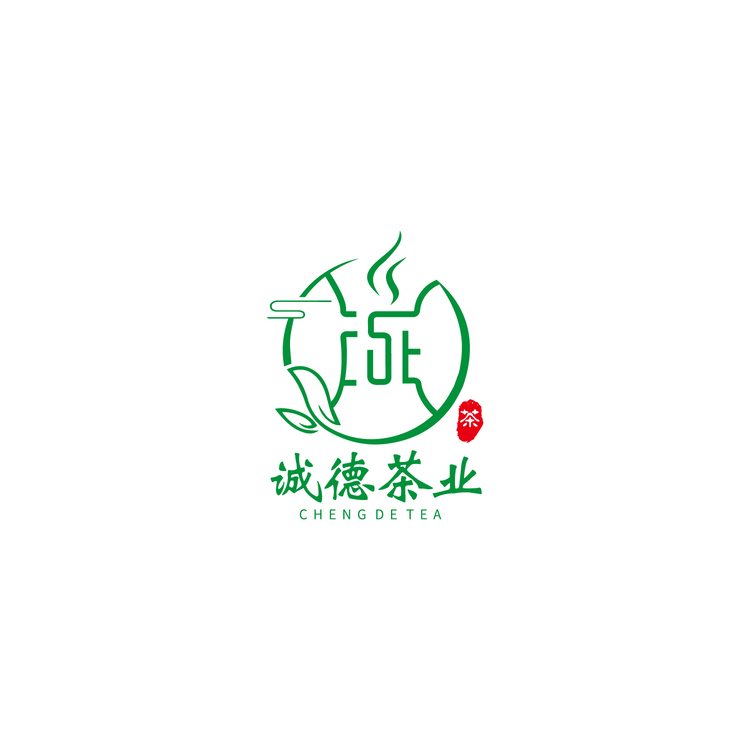 诚德茶业logo