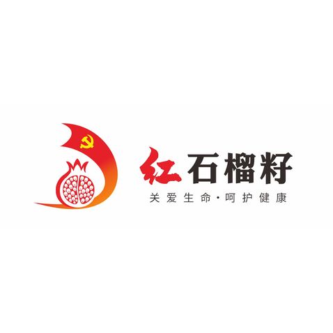 红石榴籽标logo设计