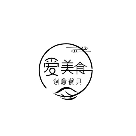 爱美食logo设计