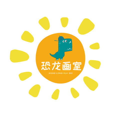 恐龙画室logo设计