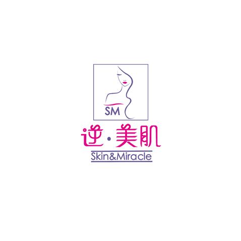 逆美肌logo设计