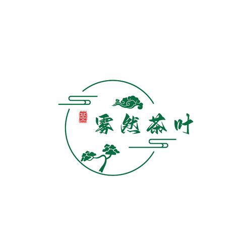 雾然茶叶logo设计