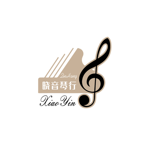 晓音琴行logo设计