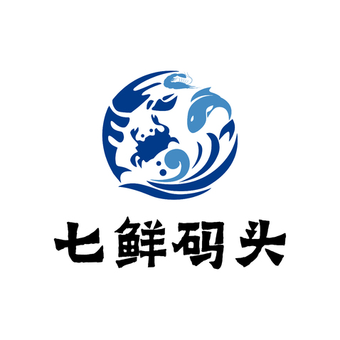 七鲜码头logo设计