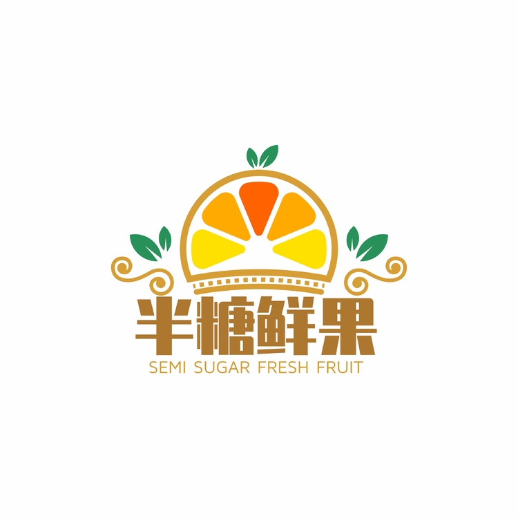 半糖鲜果logo