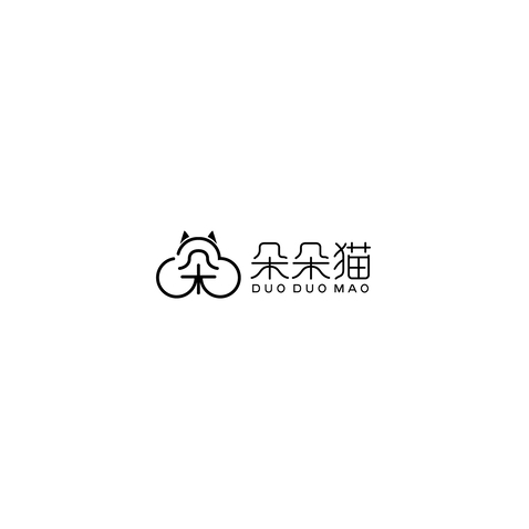 朵朵猫logo设计