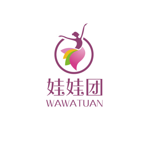 娃娃团logo设计