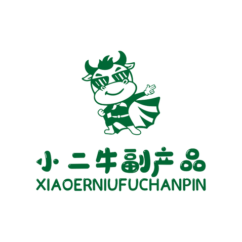 小二牛副产品logo设计