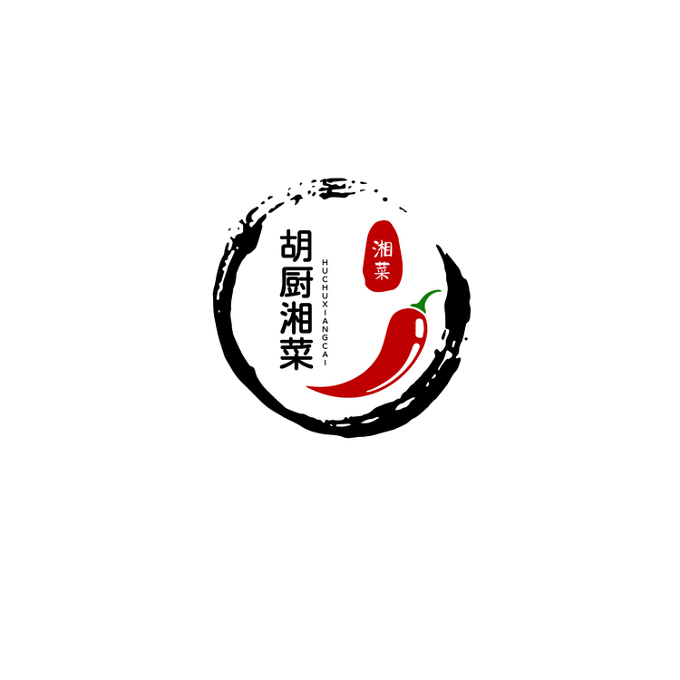 胡厨湘菜logo