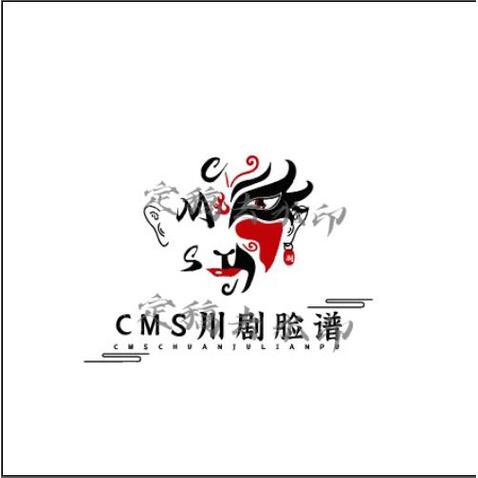 ＣＭＳ川剧脸谱logo设计