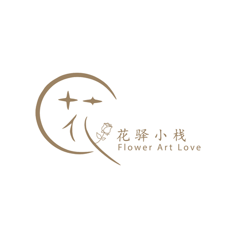 花驿小站logo设计