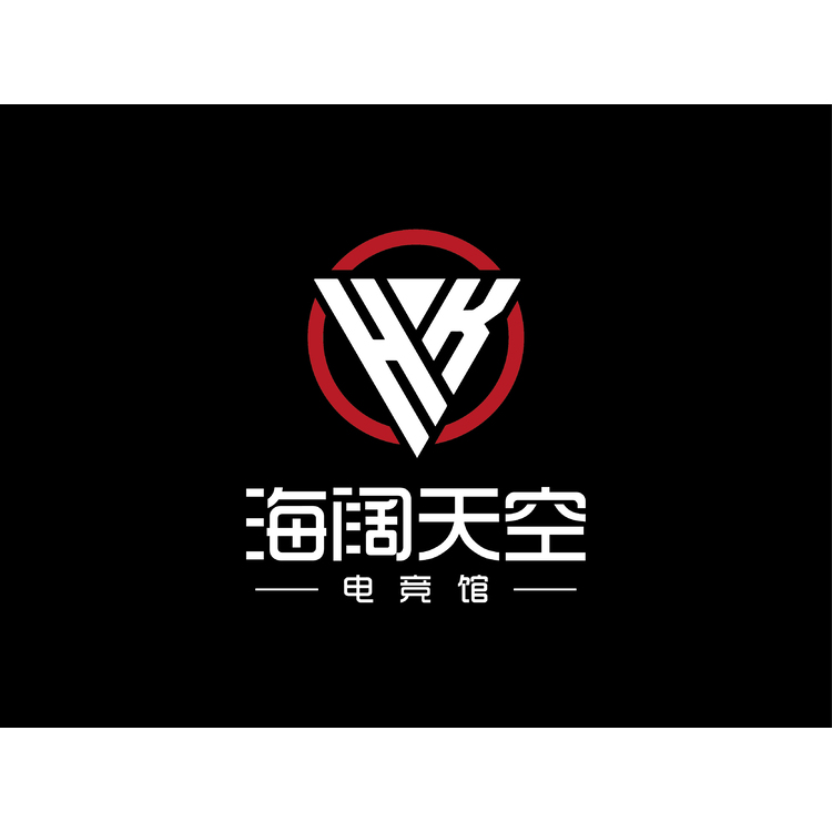 海阔天空电竞馆logo