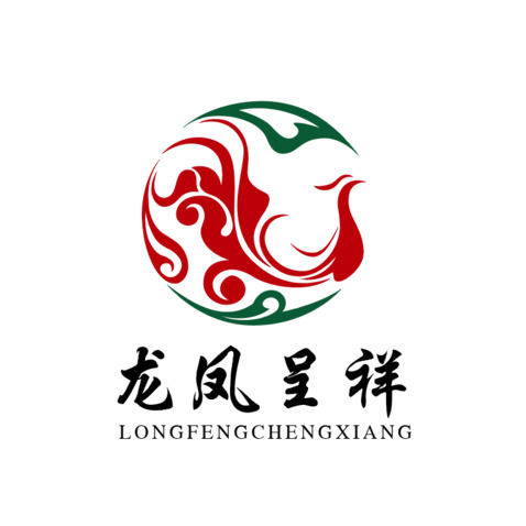 龙凤呈祥logo设计