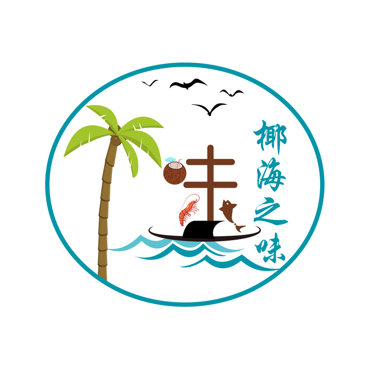 椰海之味logo