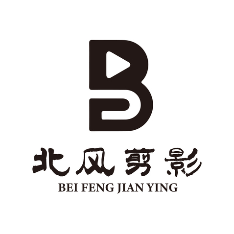 北风剪影logo设计