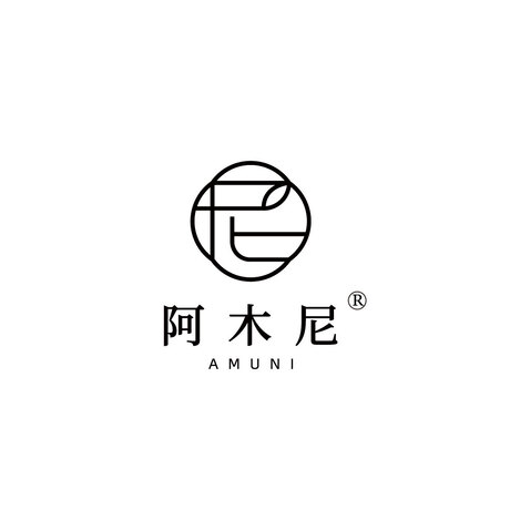 阿木尼logo设计