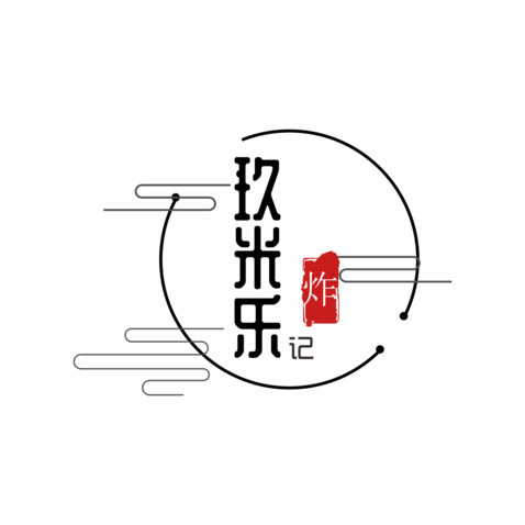 玖米乐记logo设计