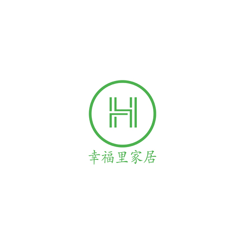 幸福里家居logo设计