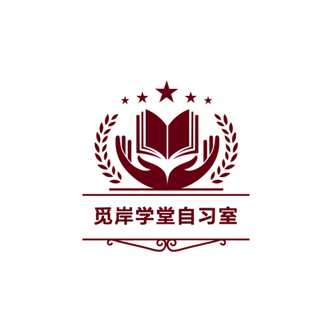 觅岸学堂自习室logo设计