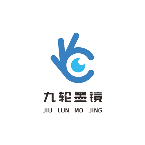 九轮墨镜logo设计