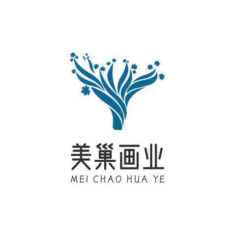 美巢画业logo设计