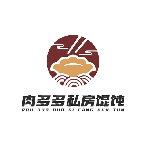 肉多多私房馄饨logo设计