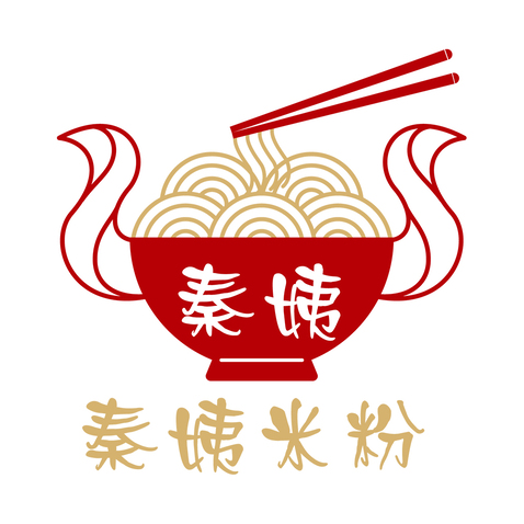 秦姨米粉logo设计