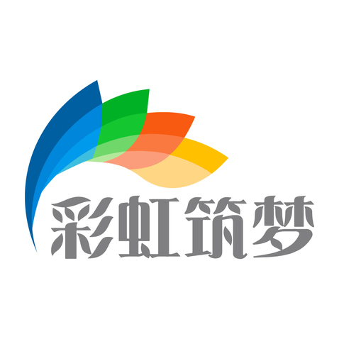 彩虹筑梦logo设计