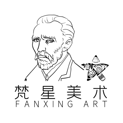 梵星美术logo设计