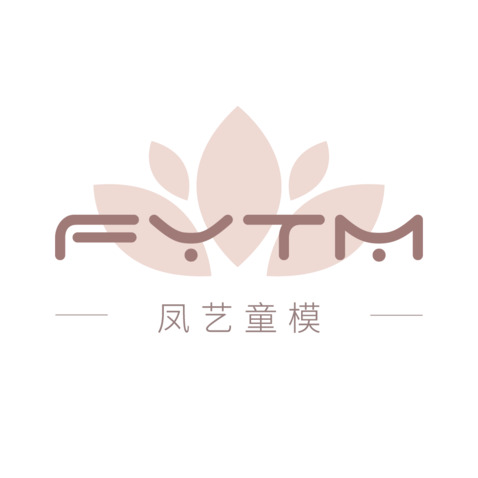 凤艺童模logo设计