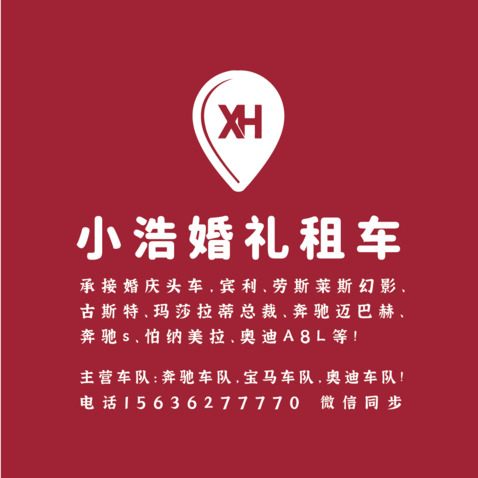 小浩婚礼租车logo设计