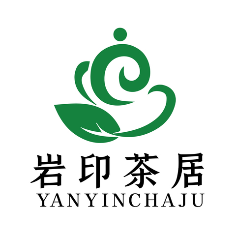 岩印茶居logo设计