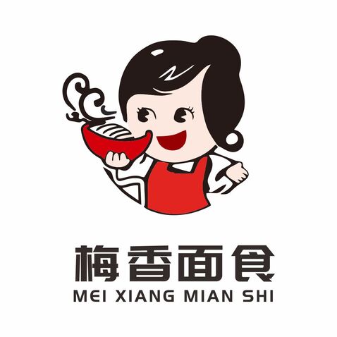 梅香面食logo设计