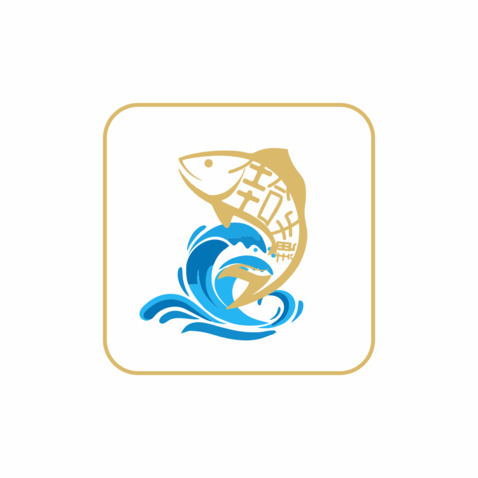 鱼 海浪logo设计