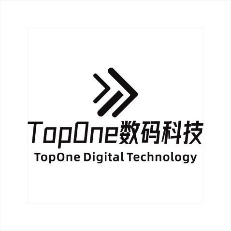 topone数码科技logo设计